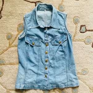 Pimkie Denim Fitted Vest